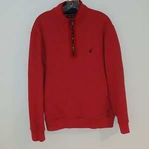 Red Nautica quarter zip
